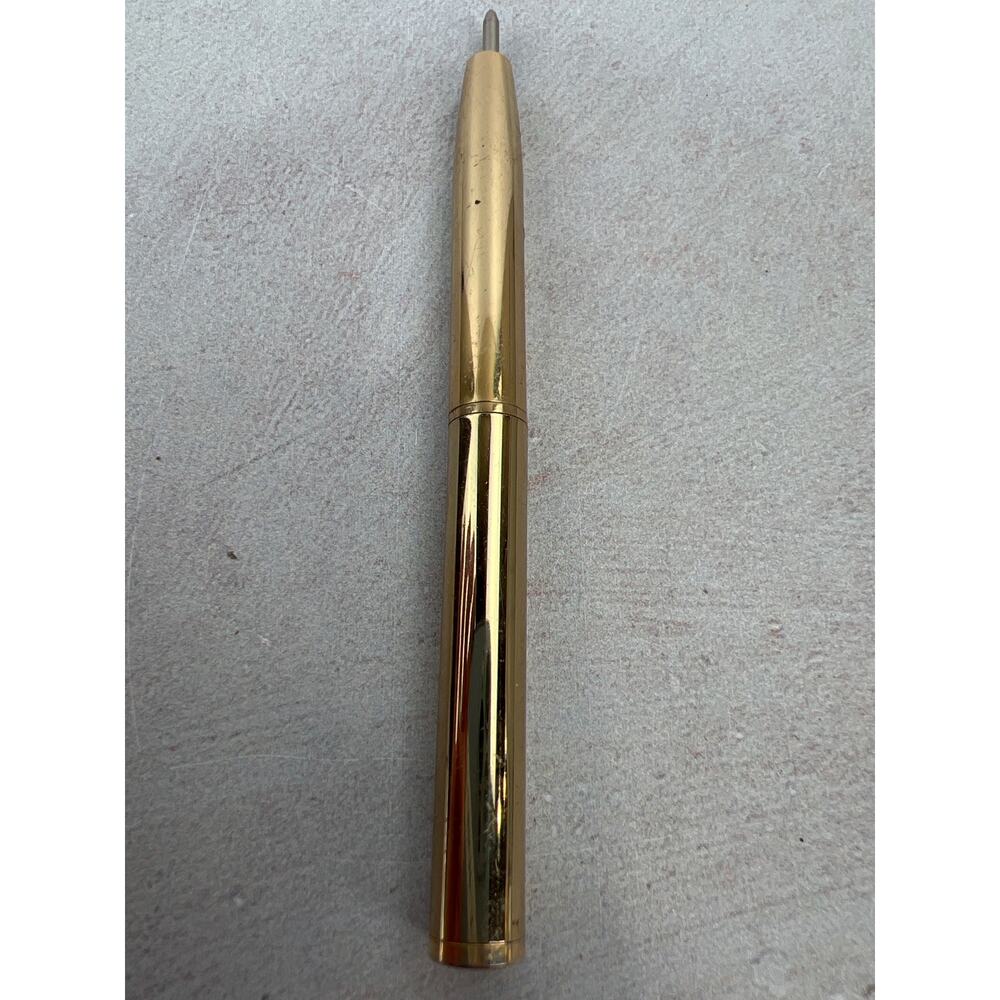 Coach Gold Tone Wallet Ink‎ Pen/ 4 inches long/ Missing Tip